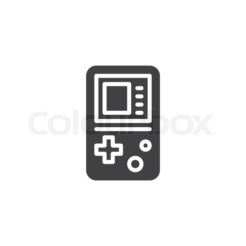 800x800 Portable Video Game Console Vector Stock Vector Colourbox