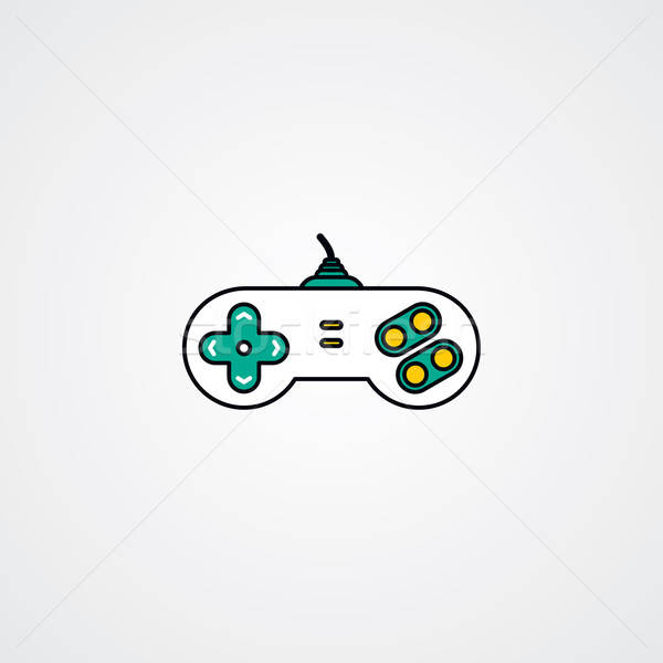 600x600 Joystick Video Game Console Vector Illustration