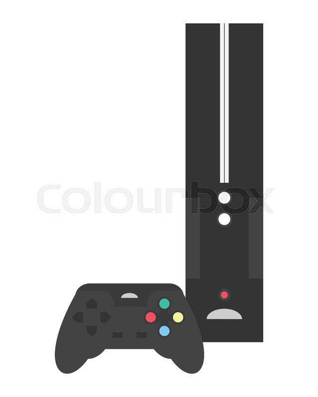 640x800 Flat Design Video Game Console Icon Stock Vector Colourbox