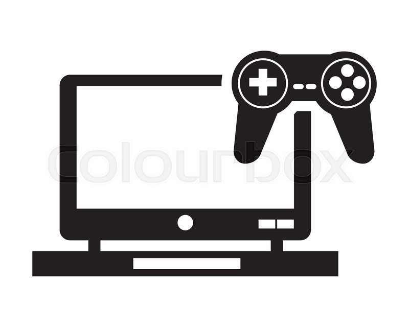 Flat Design Laptop And Game Stock Vector Colourbox 800x640 Flat Design Laptop And Game Stock Vector Colourbox