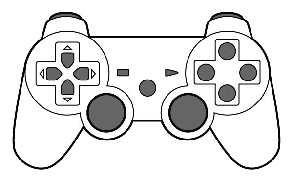 Seventh Generation Button Shock Video Game Controller Vector 600x369 Seventh Generation Button Shock Video Game Controller Vector