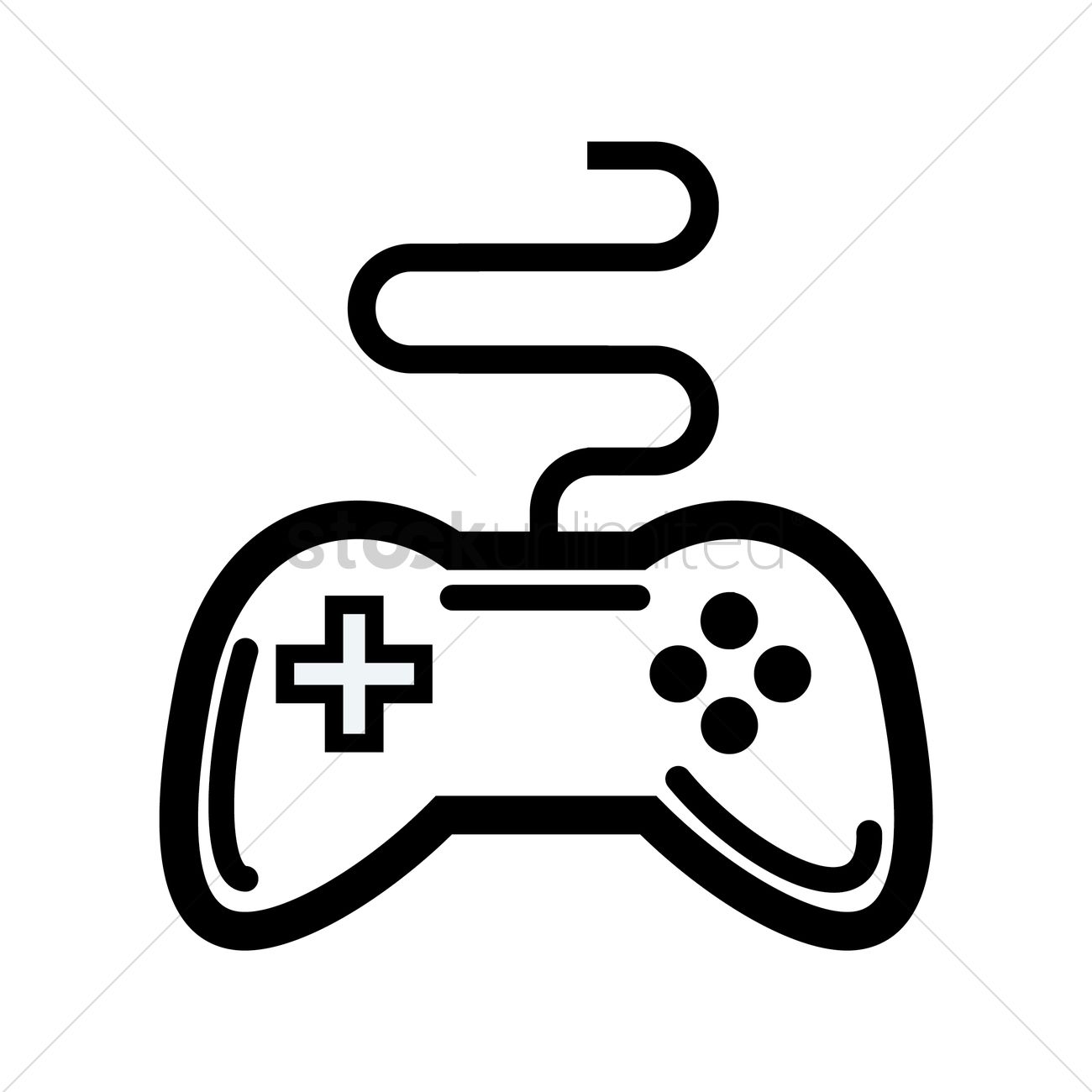 Video Game Controller Vector Image 1300x1300 Video Game Controller Vector Image