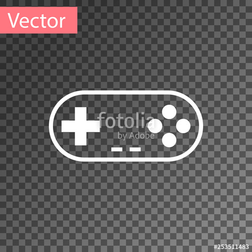 White Gamepad Icon Isolated On Transparent Background Game 500x500 White Gamepad Icon Isolated On Transparent Background Game