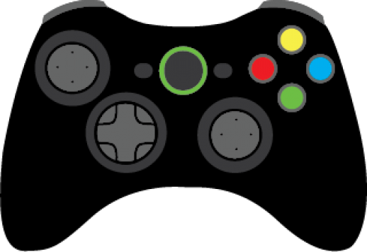 518x356 Game Controller Vector