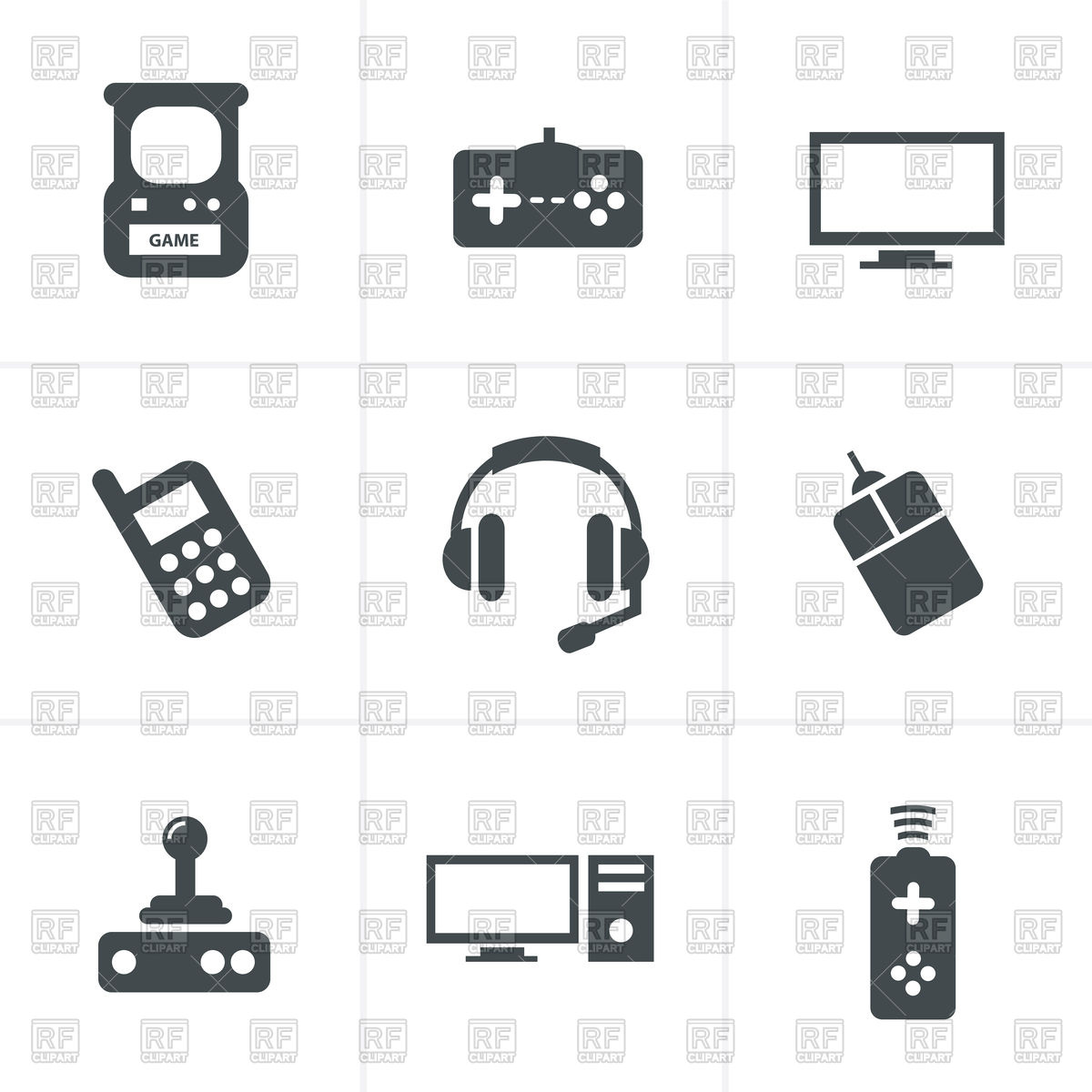 1200x1200 Video Games Icon Set Vector Image Of Sport And Leisure Iconmama