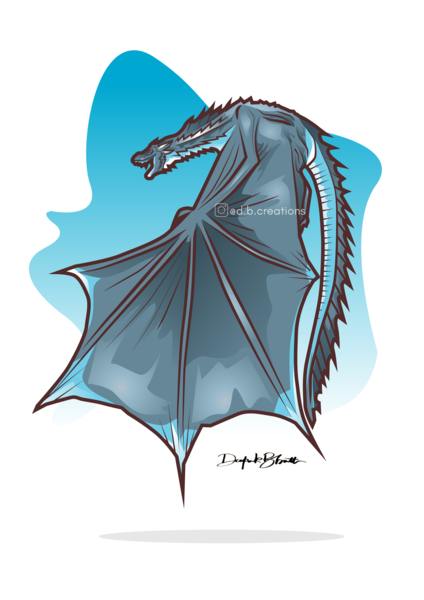 424x600 Viserion From Game Of Thrones