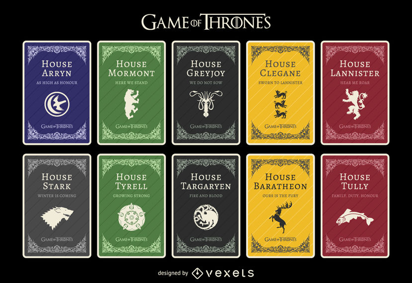 Game Of Thrones Houses 829x570 Game Of Thrones Houses