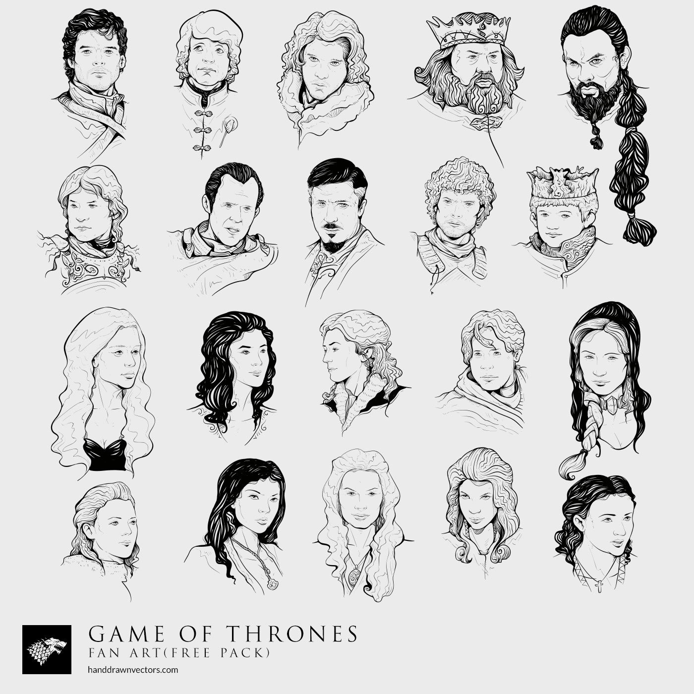 1400x1400 Game Of Thrones Fan Art Vectors
