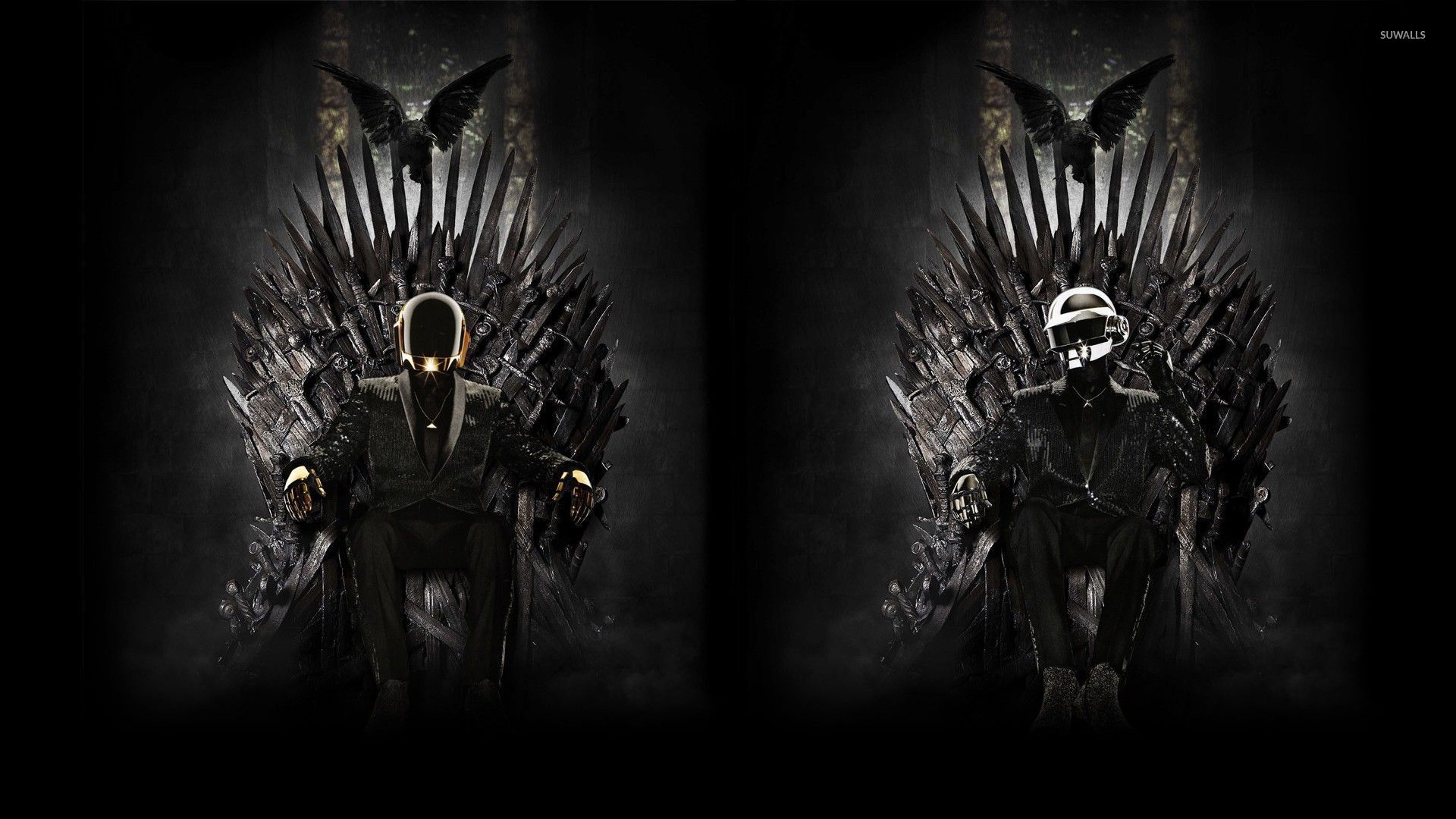1920x1080 Daft Punk On The Iron Throne Wallpaper