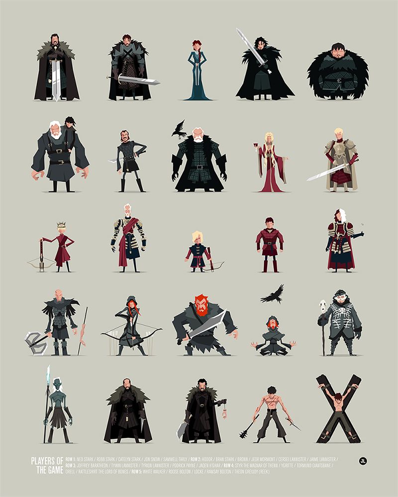 Game Of Thrones Vector Characters 800x1000 Game Of Thrones Vector Characters