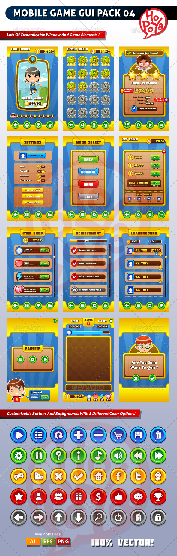 590x1850 Game User Ui Templates From Graphicriver