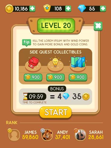 368x490 Casual Game Ui