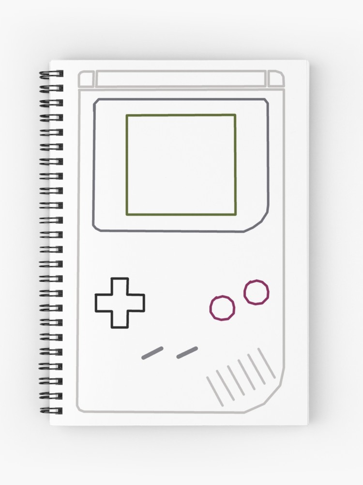 750x1000 Gameboy Vector Spiral Notebook