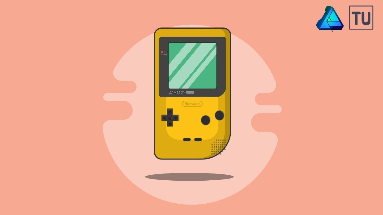 1280x720 Gameboy Vector Illustration Speed Art In Affinity Designer