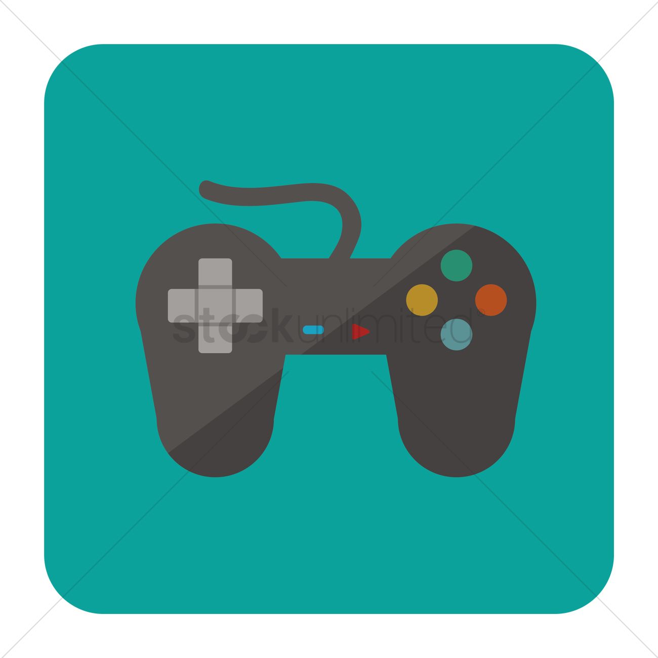 Gamepad Vector Image 1300x1300 Gamepad Vector Image