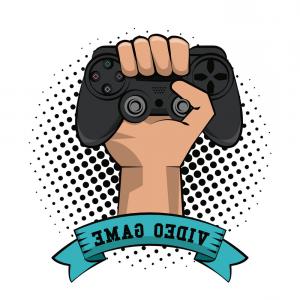 Gamer Hand With Gamepad Vector Catchsplace 300x300 Gamer Hand With Gamepad Vector Catchsplace