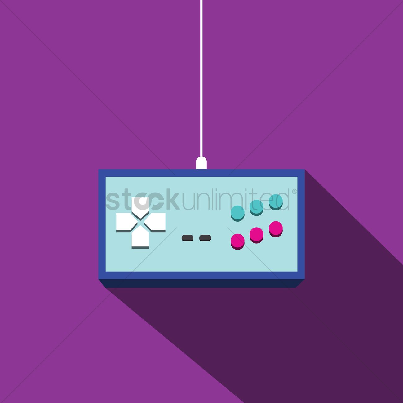 Vintage Gamepad Vector Image 1300x1300 Vintage Gamepad Vector Image