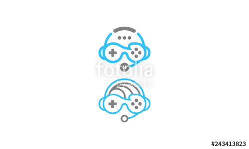 500x300 Gamer Logo Icon Vector Stock Image And Royalty Free Vector