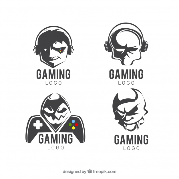 626x626 Gaming Logo Collection With Flat Design Vector Free Download