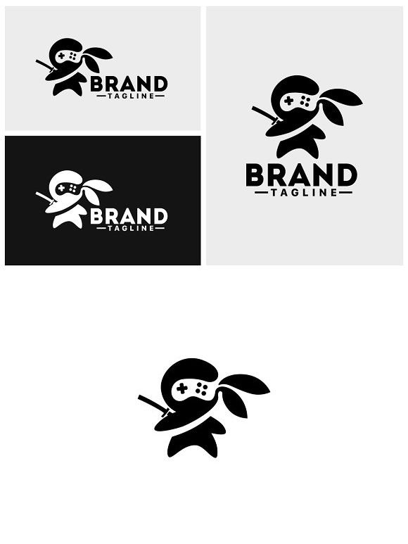 580x773 Ninja Gamer Logo Monster Design Game Logo Design, Ninja Logo