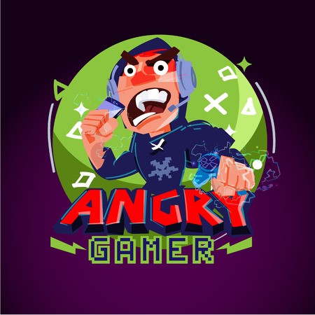 450x450 Angry Gamer Logo Gamer Logo Concept