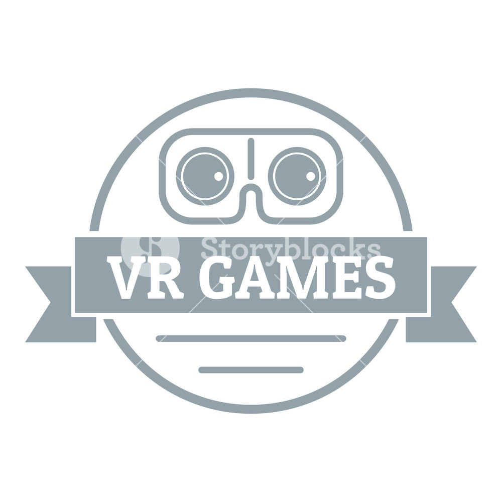 1000x1000 Vr Gamer Logo Simple Illustration Of Vr Gamer Vector Logo For Web