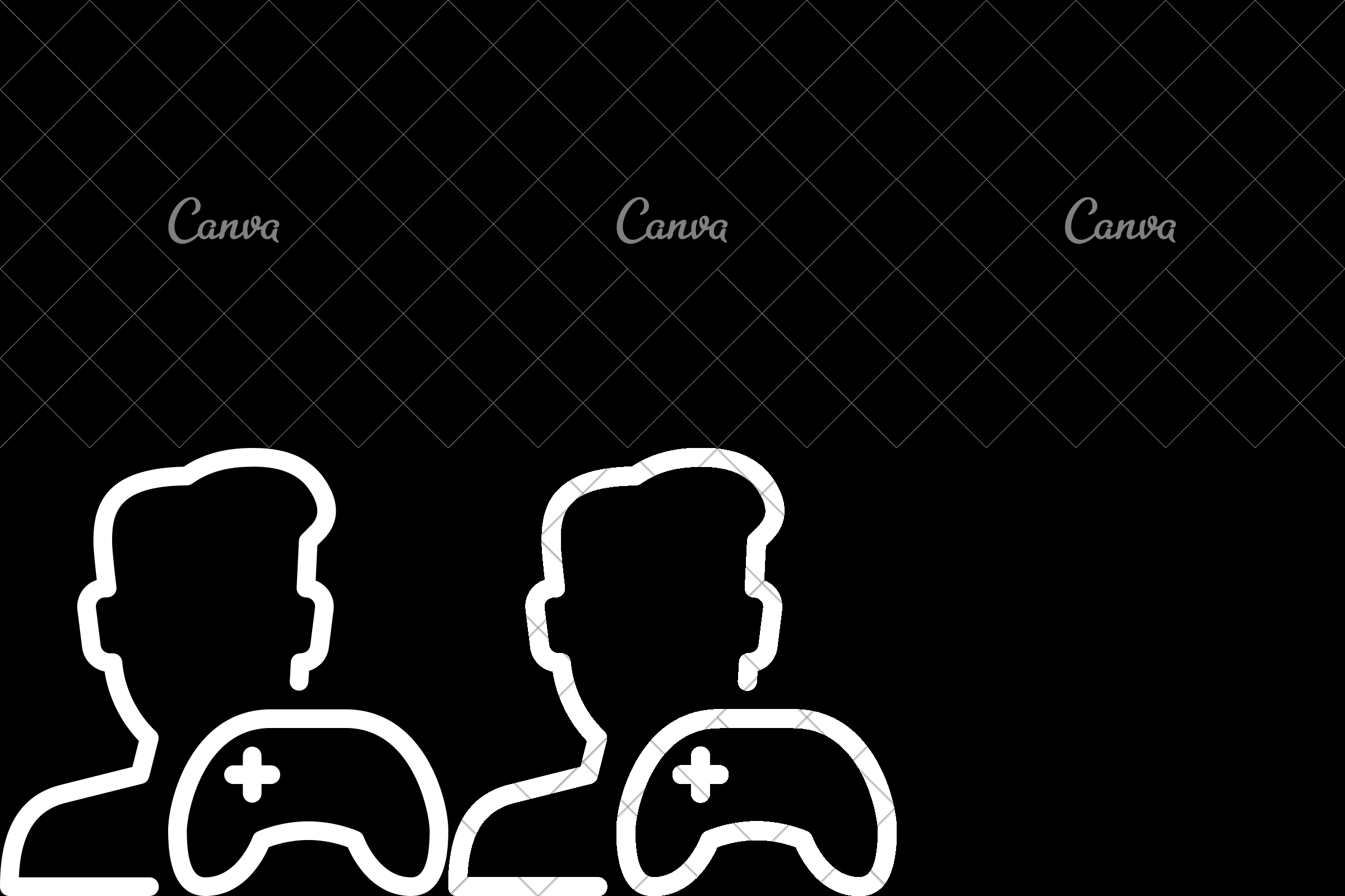 2400x1600 Gamer Vector Icon