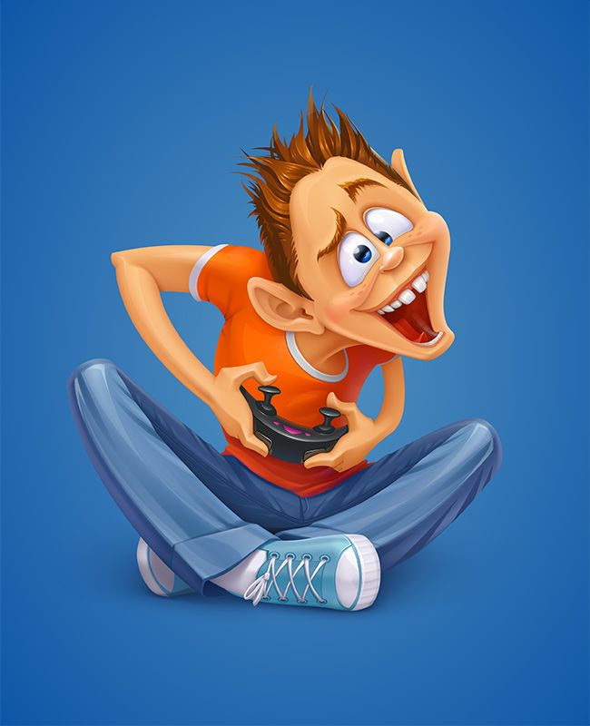 650x800 Gamer Vector Illustration Digital Art Animation Institute