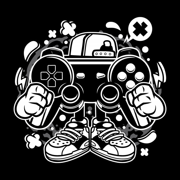626x626 Street Gamer Cartoon Vector Premium Download