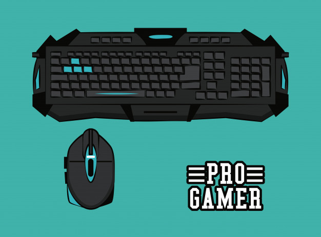 626x463 Computer Gamer Equipment Vector Premium Download