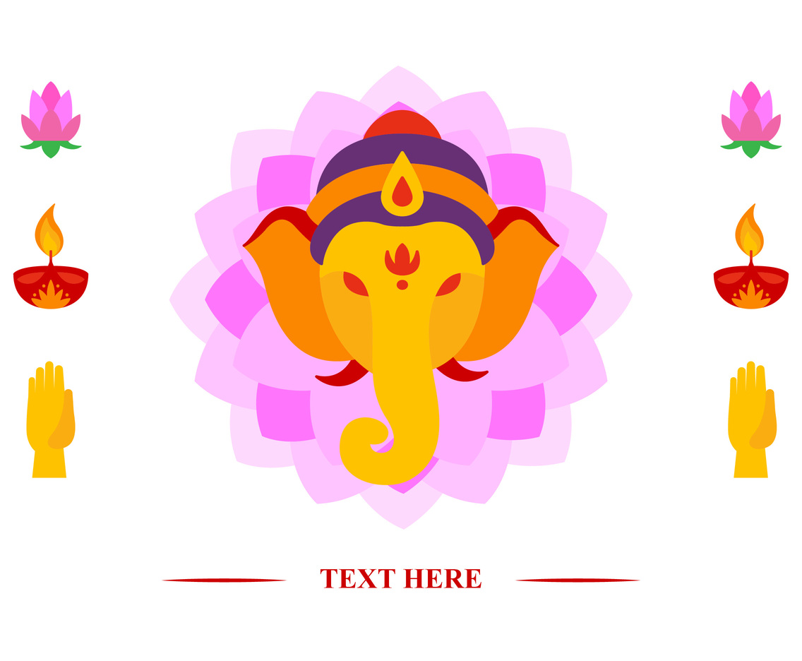 1136x936 Ganesha Head Vector Vector Art Graphics