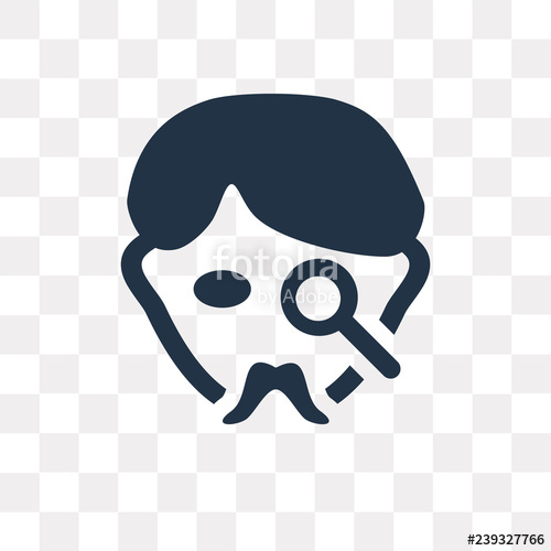 500x500 Gangster Vector Icon Isolated On Transparent Background, Gangster