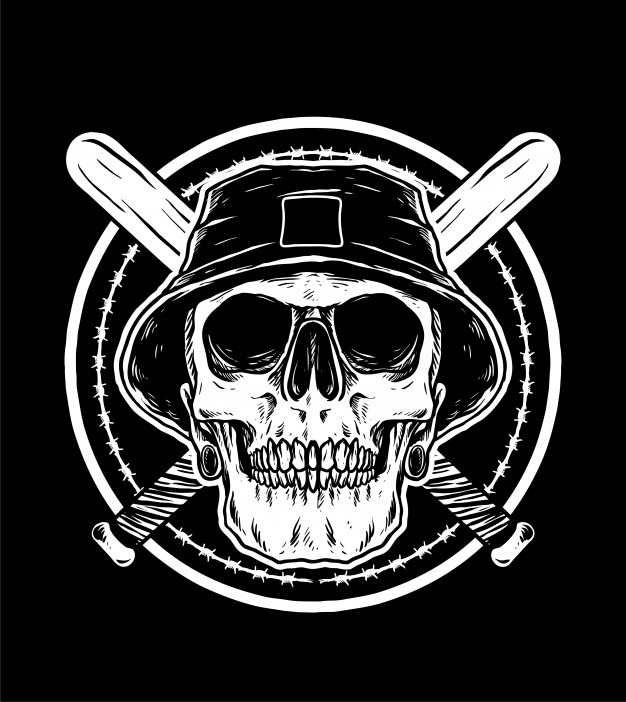 626x702 Skull Gangster Vector Premium Download