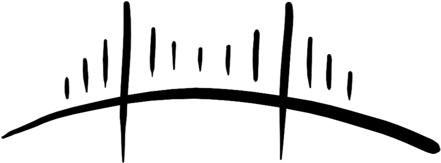 906x336 Download Bridge The Gap Png Vector Black And White Download