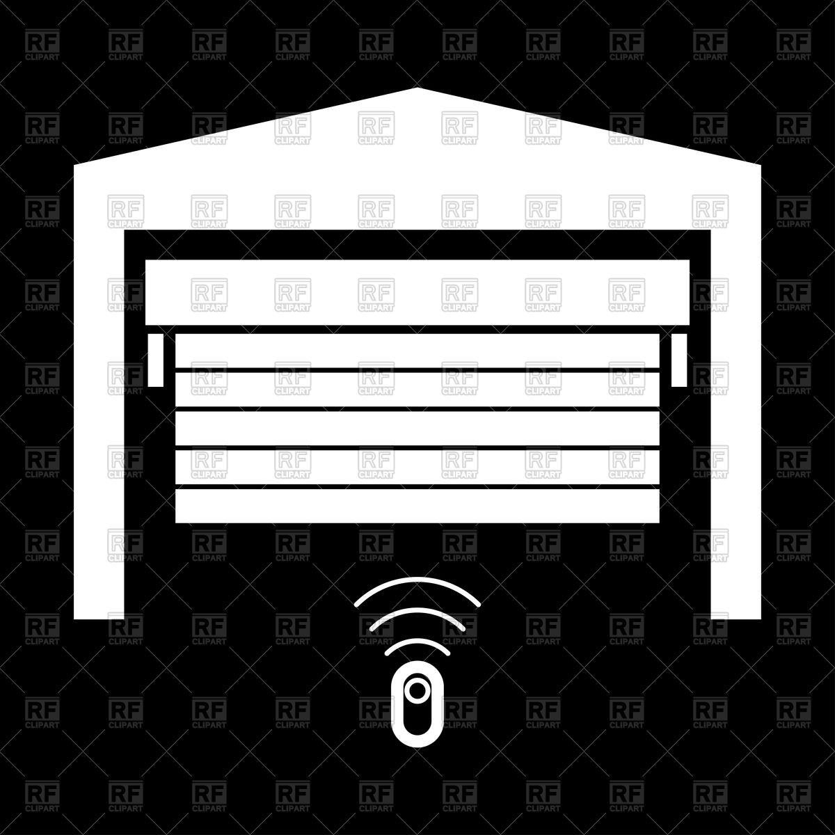 1200x1200 Garage Door White Color Icon Vector Image Of Architecture