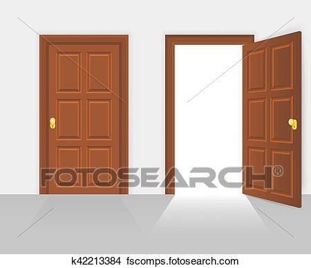 450x388 Open Front Door Clipart Clipart Open And Closed House Front Door
