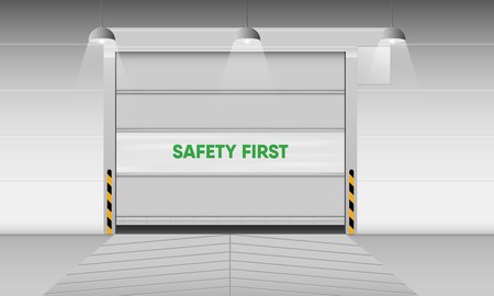 450x270 Rolling Shutter Metal Gate Vector Door Entrance Roller Warehouse