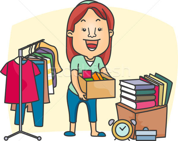600x476 Garage Sale Vector Illustration Lenm