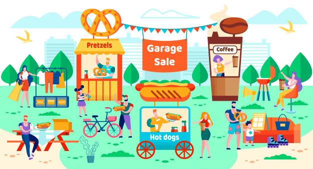 626x339 Garage Sale Vector Premium Download
