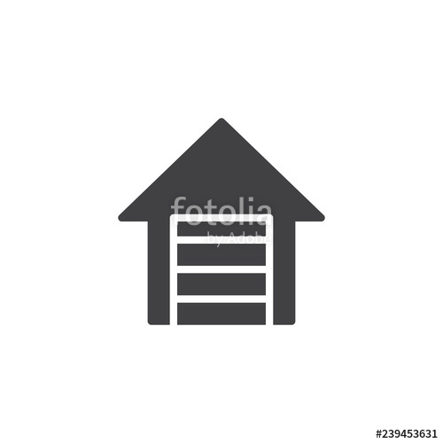 Garage Vector Icon Filled Flat Sign For Mobile Concept And Web 500x500 Garage Vector Icon Filled Flat Sign For Mobile Concept And Web