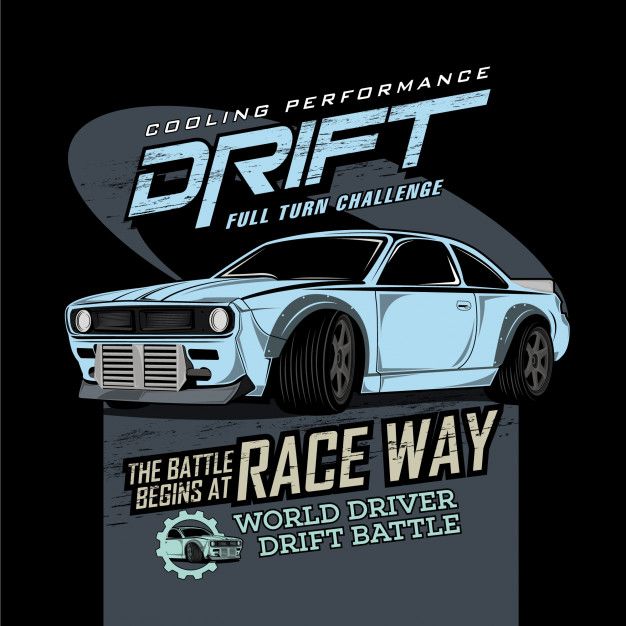 Official Drift Garage, Vector Car Illustrations Premium Vector 626x626 Official Drift Garage, Vector Car Illustrations Premium Vector
