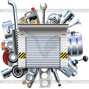 Garage Vector at Vectorified.com | Collection of Garage Vector free for ...