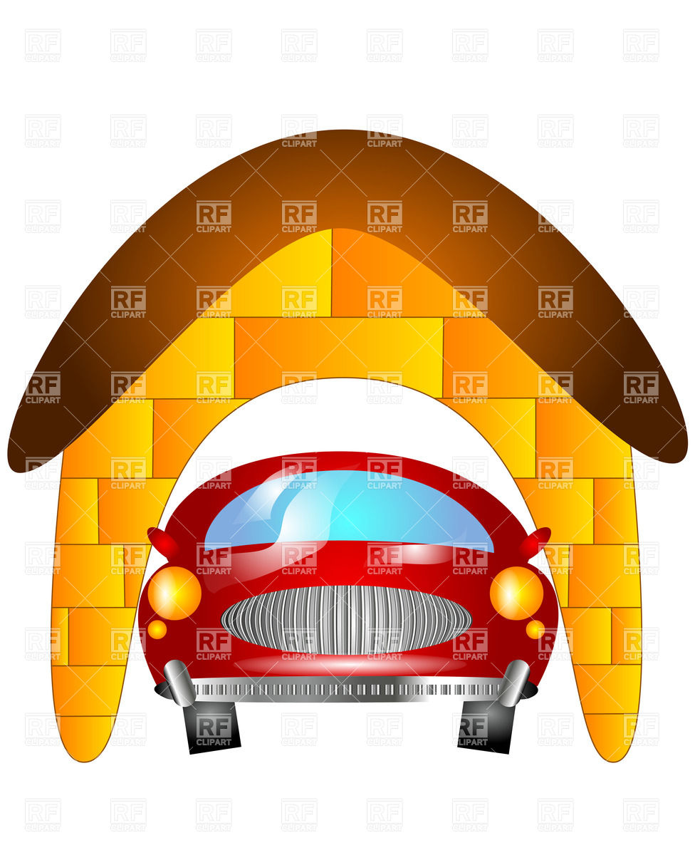 Car In Garage Vector Image Of Transportation Arkela 976x1200 Car In Garage Vector Image Of Transportation Arkela