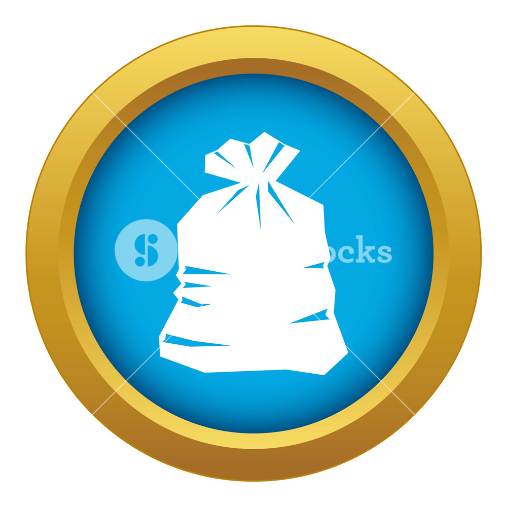 Garbage Bag Icon Blue Vector Isolated On White Background For Any 1000x1000 Garbage Bag Icon Blue Vector Isolated On White Background For Any