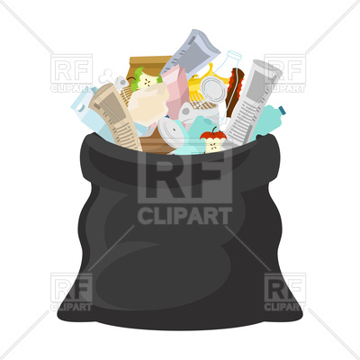 Black Open Garbage Bag Vector Image Of Objects Maryvalery 400x400 Black Open Garbage Bag Vector Image Of Objects Maryvalery