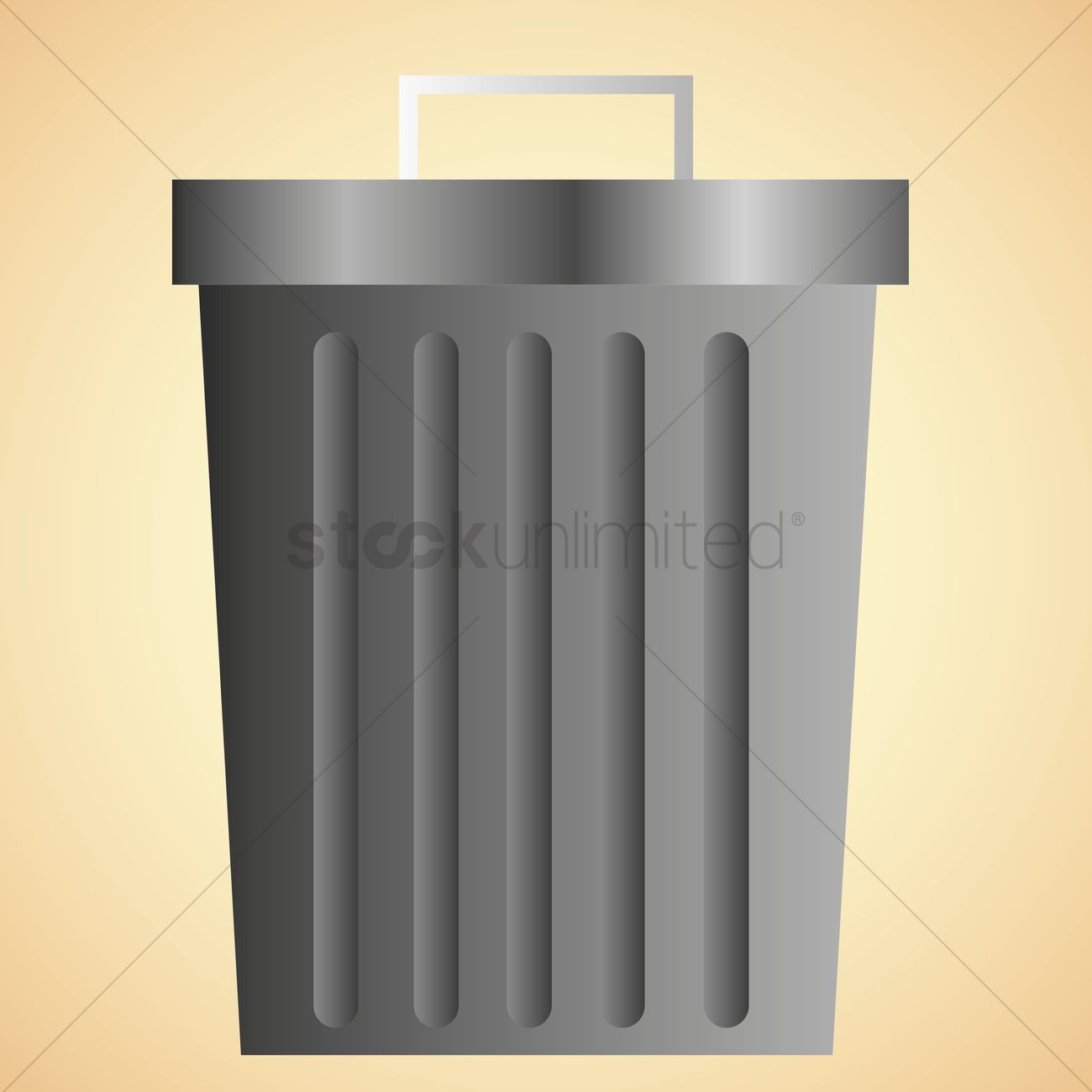 Garbage Bin Vector Image 1300x1300 Garbage Bin Vector Image