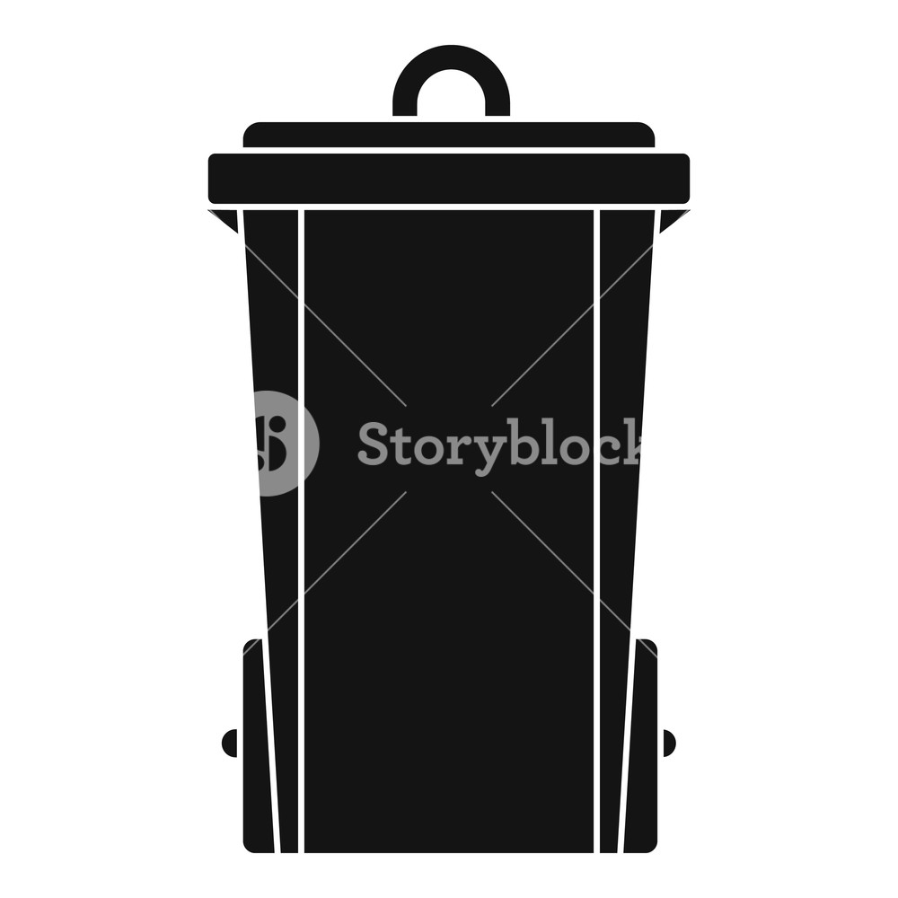 Garbage Bn Simple Illustration Of Garbage Bin Vector Icon 1000x1000 Garbage Bn Simple Illustration Of Garbage Bin Vector Icon