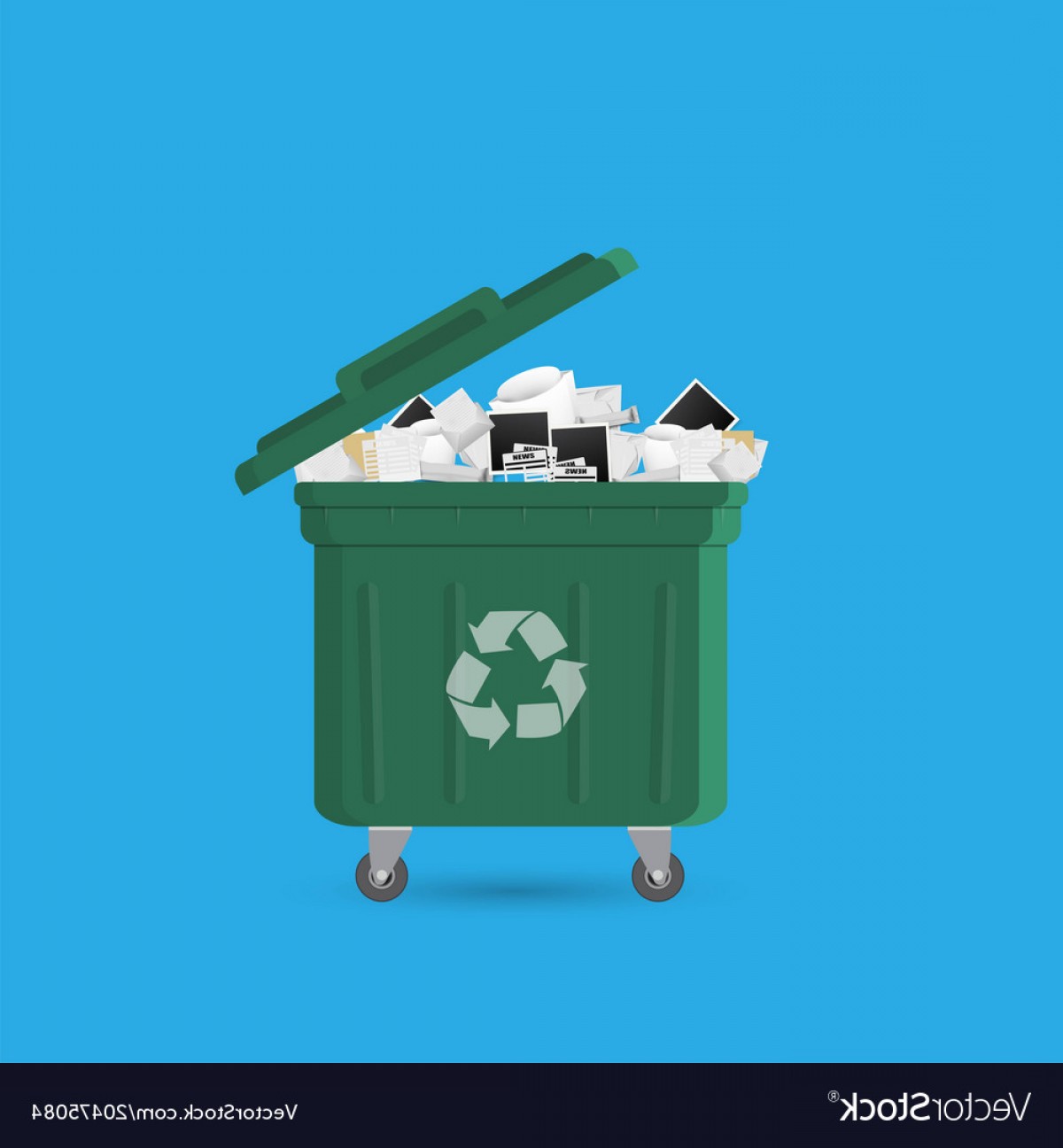 Cartoon Office Trash Recycle Bin For Garbage Bin Vector Studiogrfx 1200x1296 Cartoon Office Trash Recycle Bin For Garbage Bin Vector Studiogrfx
