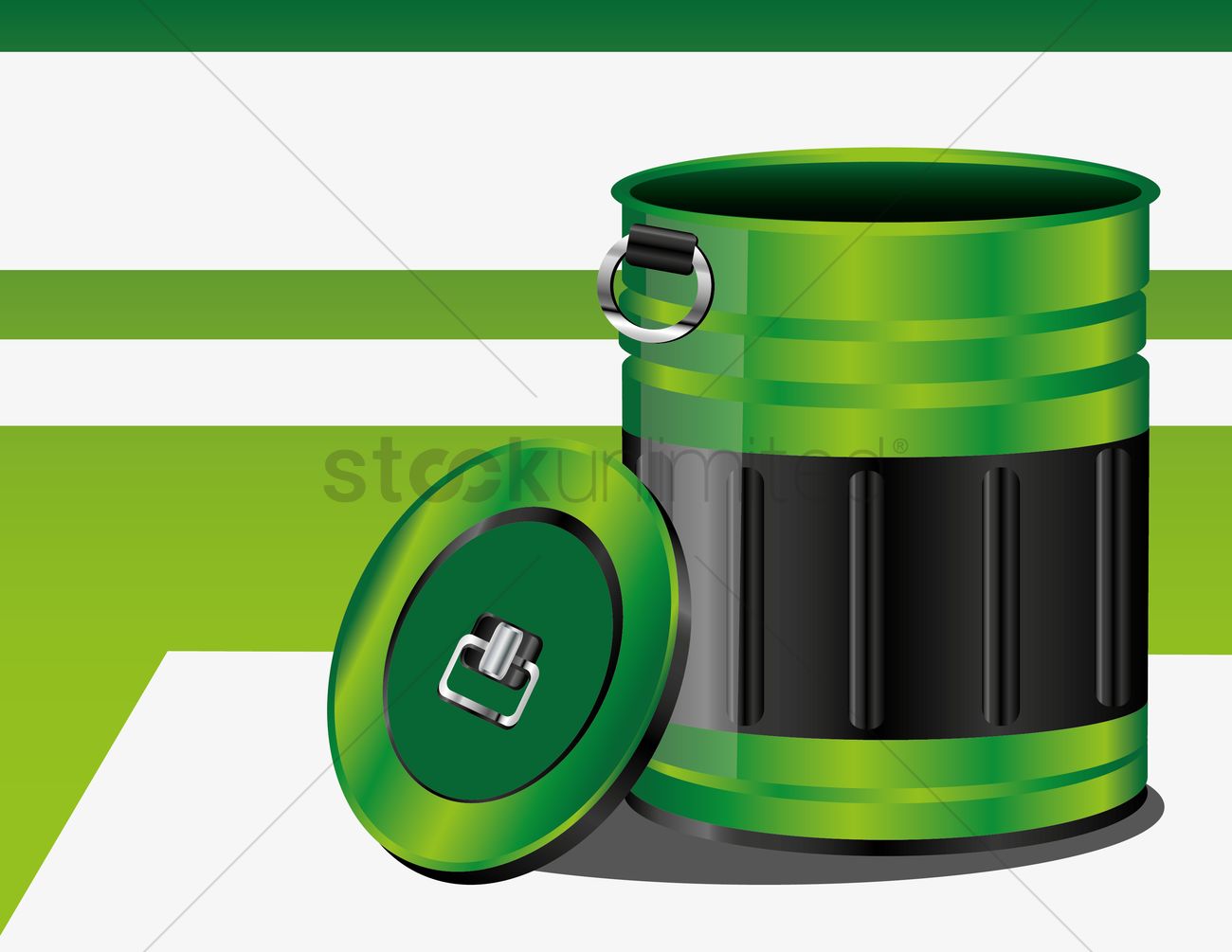 Garbage Bin Vector Image 1300x1005 Garbage Bin Vector Image