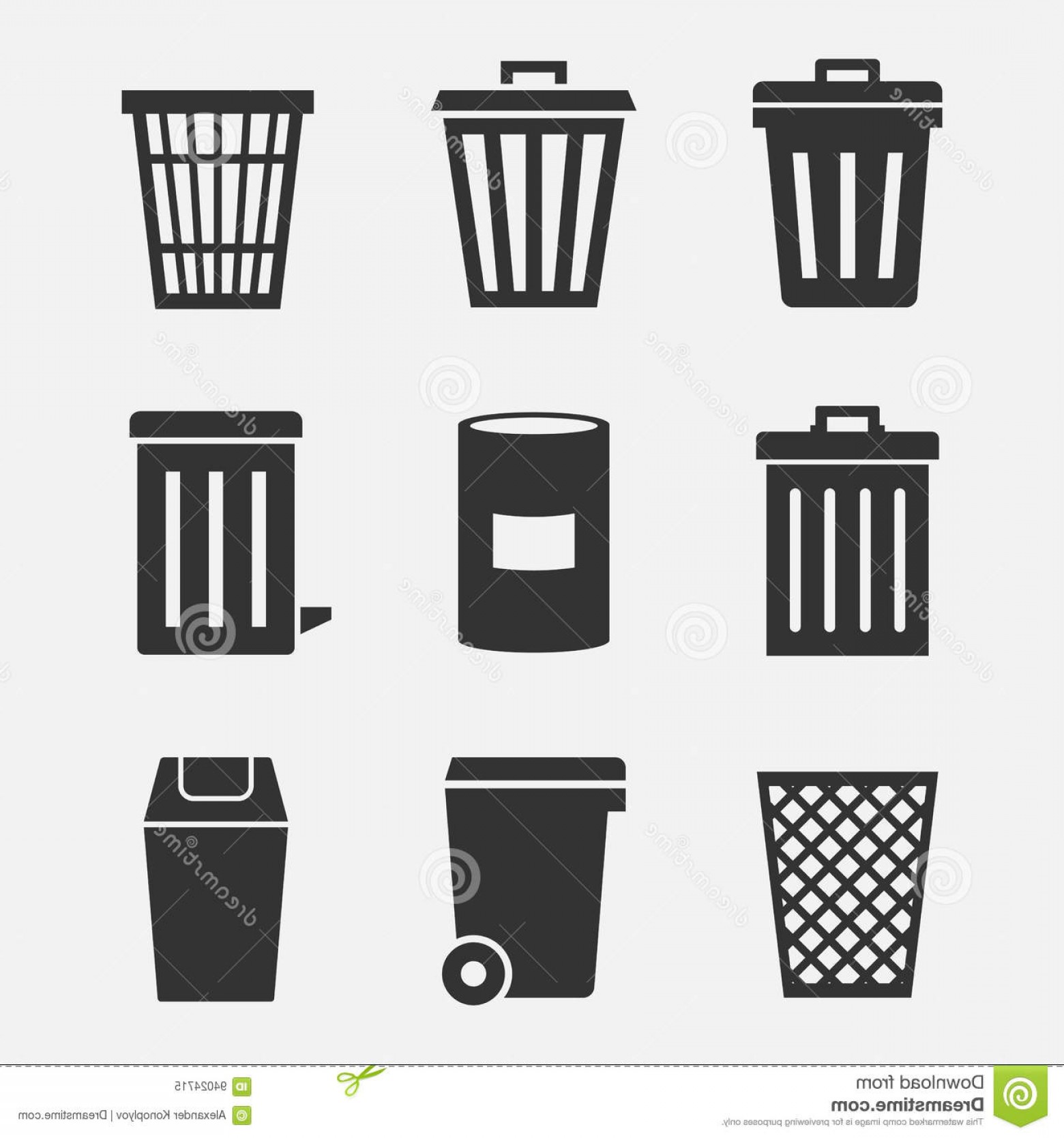 Stock Illustration Trash Can Vector Icon Set Garbage Bins Buckets 1560x1668 Stock Illustration Trash Can Vector Icon Set Garbage Bins Buckets